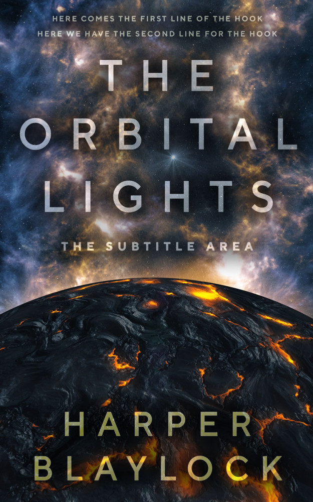 Front view of Shark #6894 - Premade Science Fiction Book Cover