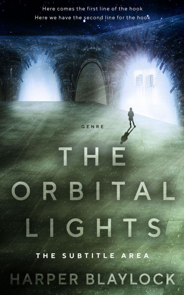 Front view of Outer Space #6897 - Premade Science Fiction Book Cover