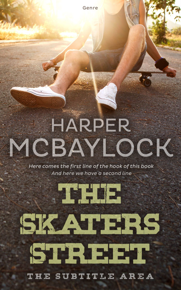 Front view of Taupe #6951 - Premade Teen & Young Adult Book Cover