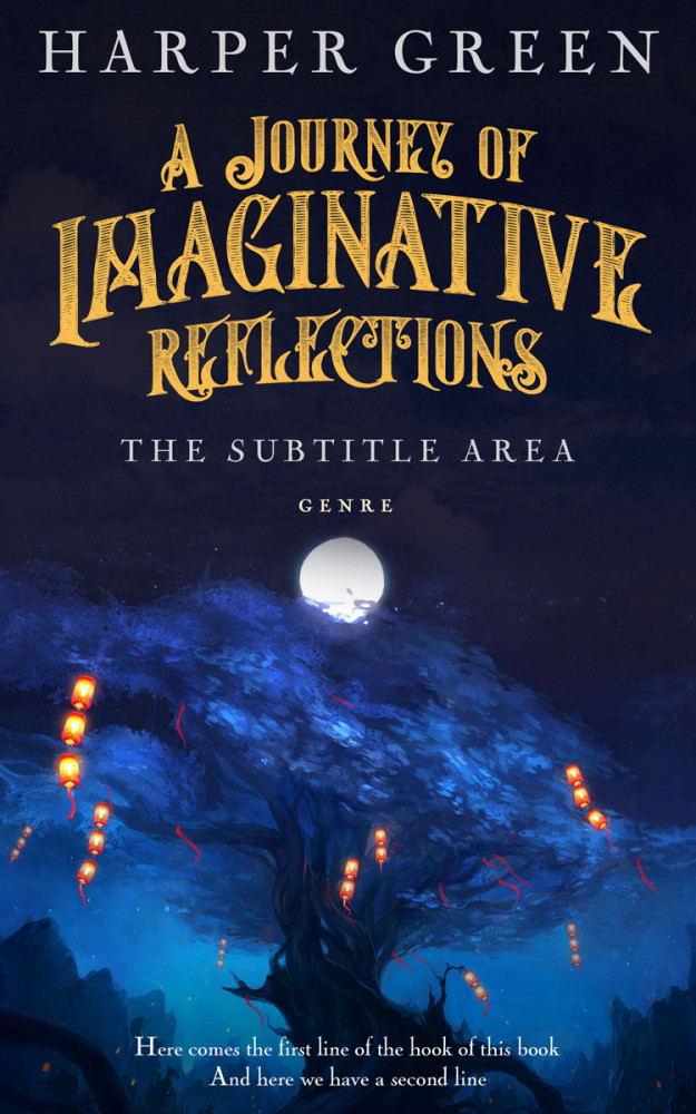 Front view of Big Stone #7006 - Premade Fantasy Book Cover