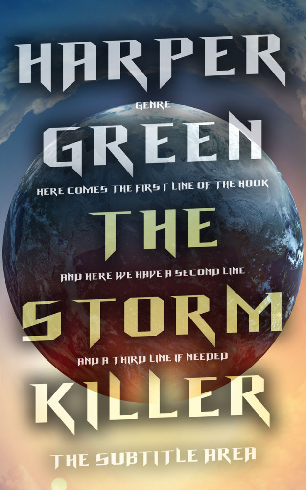 Front view of Akaroa #7007 - Premade Science Fiction Book Cover