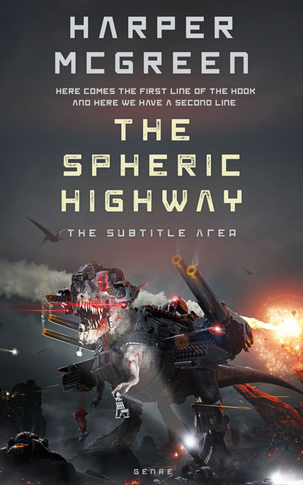 Front view of Ship Gray #7014 - Premade Science Fiction Book Cover