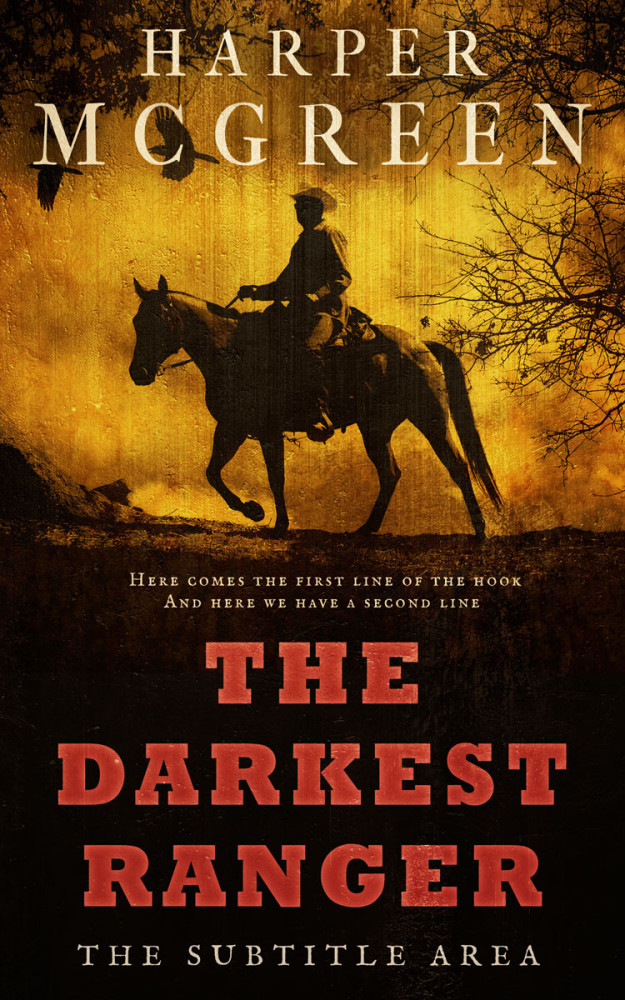 Front view of Graphite #7034 - Premade Action & Adventure Book Cover