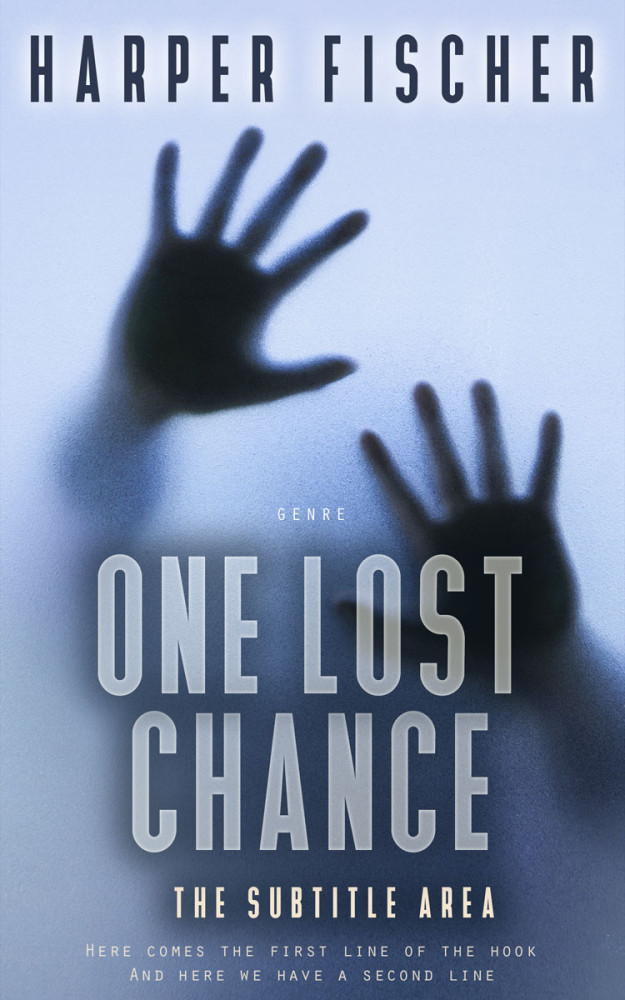 Front view of Periwinkle Gray #7066 - Premade Horror Book Cover