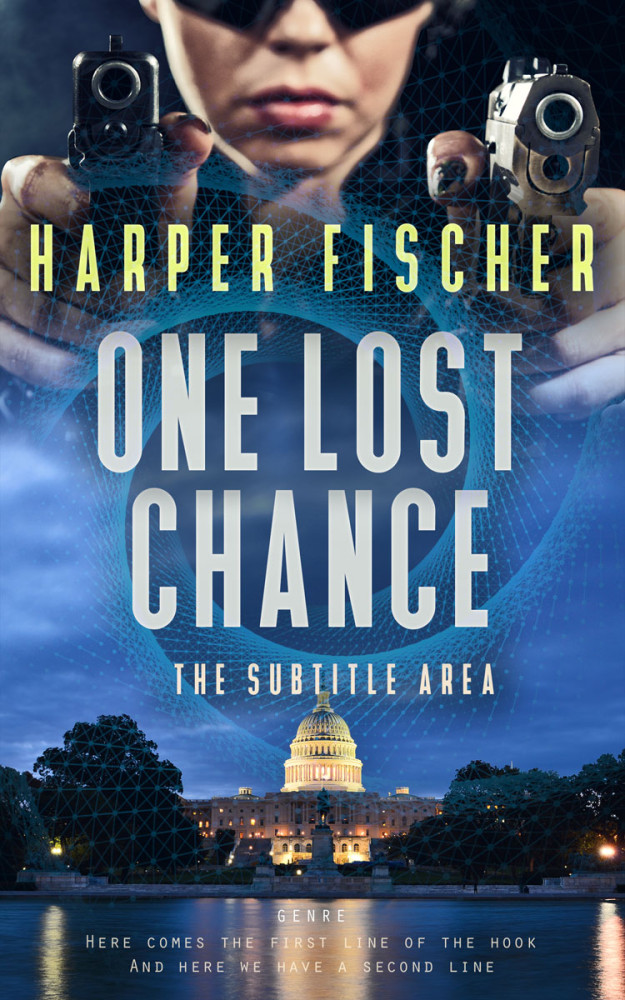 Front view of Pickled Bluewood #7070 - Premade Mystery & Thriller & Suspense Book Cover