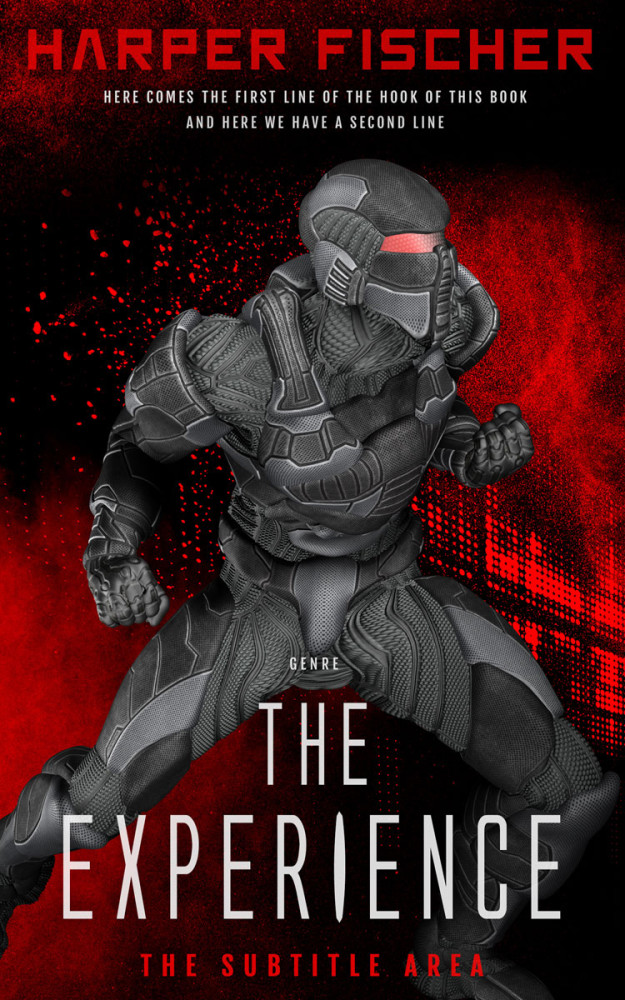 Front view of Cocoa Brown #7078 - Premade Science Fiction Book Cover