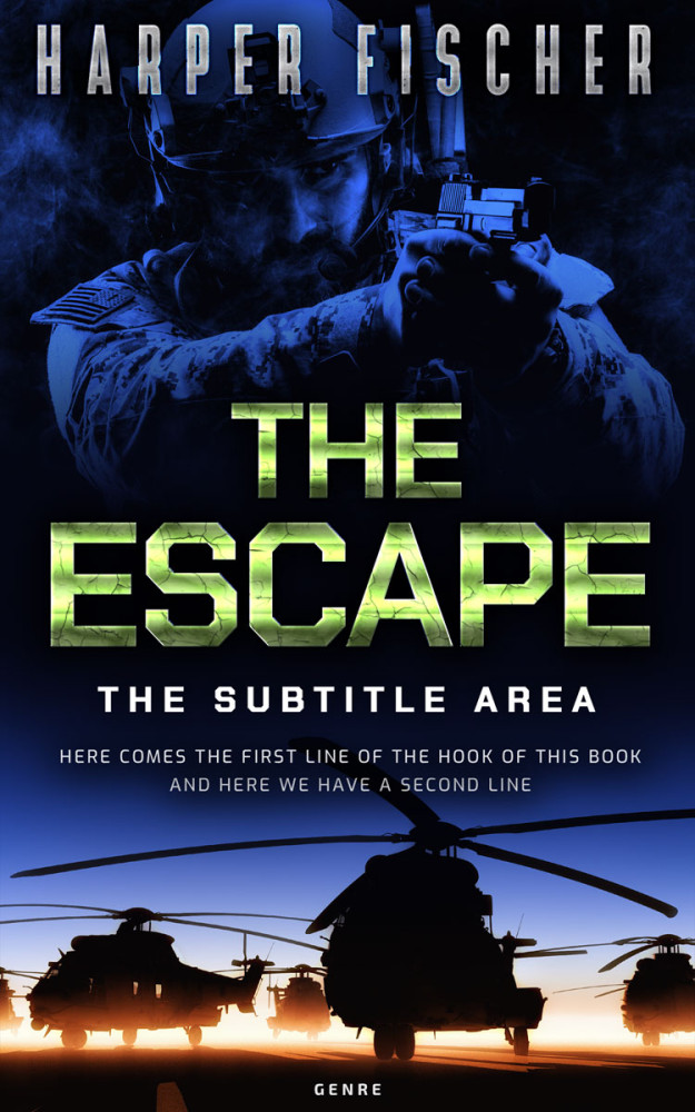 Front view of Thistle Green #7096 - Premade Apocalyptica Book Cover