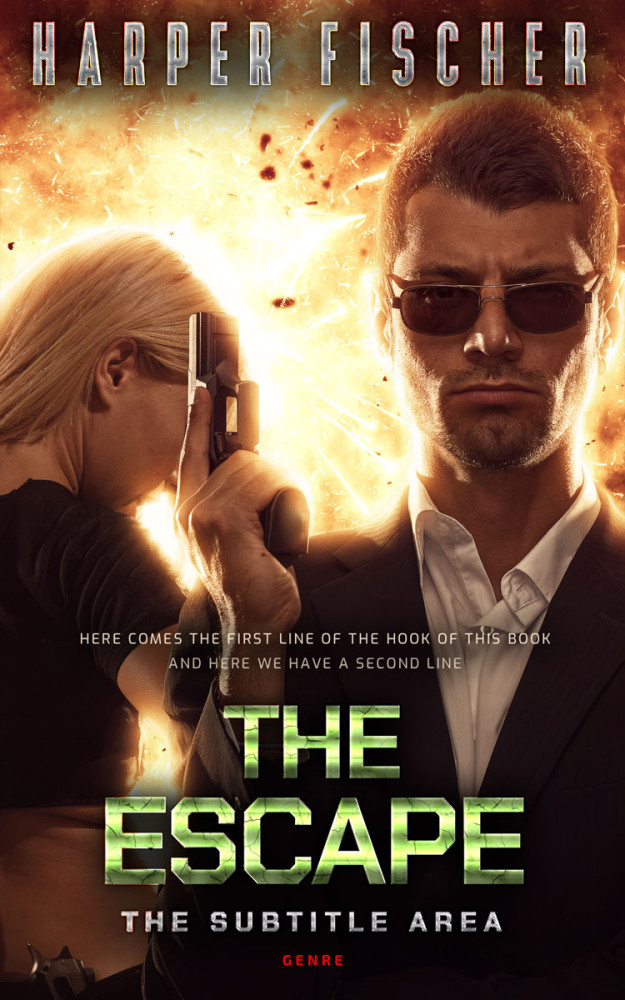 Front view of Pancho #7100 - Premade Romance Book Cover | BookCoverZone