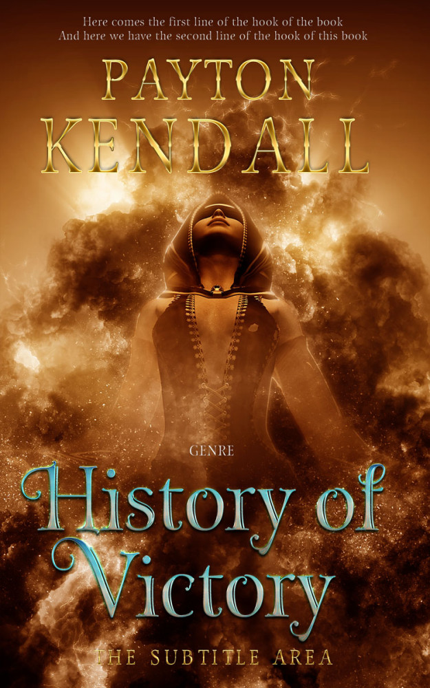 Front view of Sepia #7157 - Premade Fantasy Book Cover