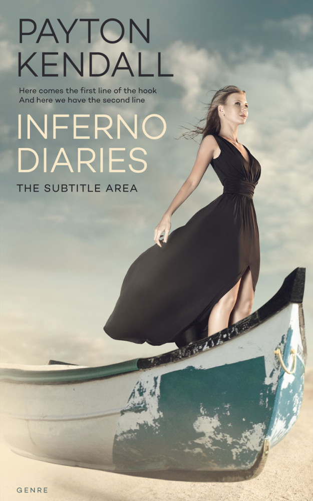 Front view of Bud #7174 - Premade Fantasy Book Cover