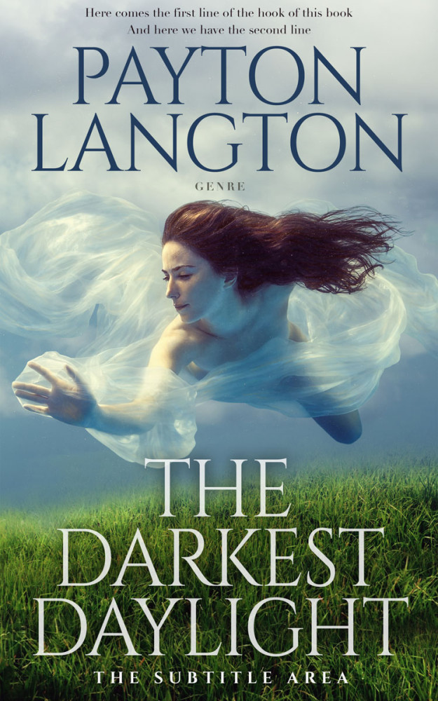 Front view of Mineral Green #7214 - Premade Chick Lit Book Cover