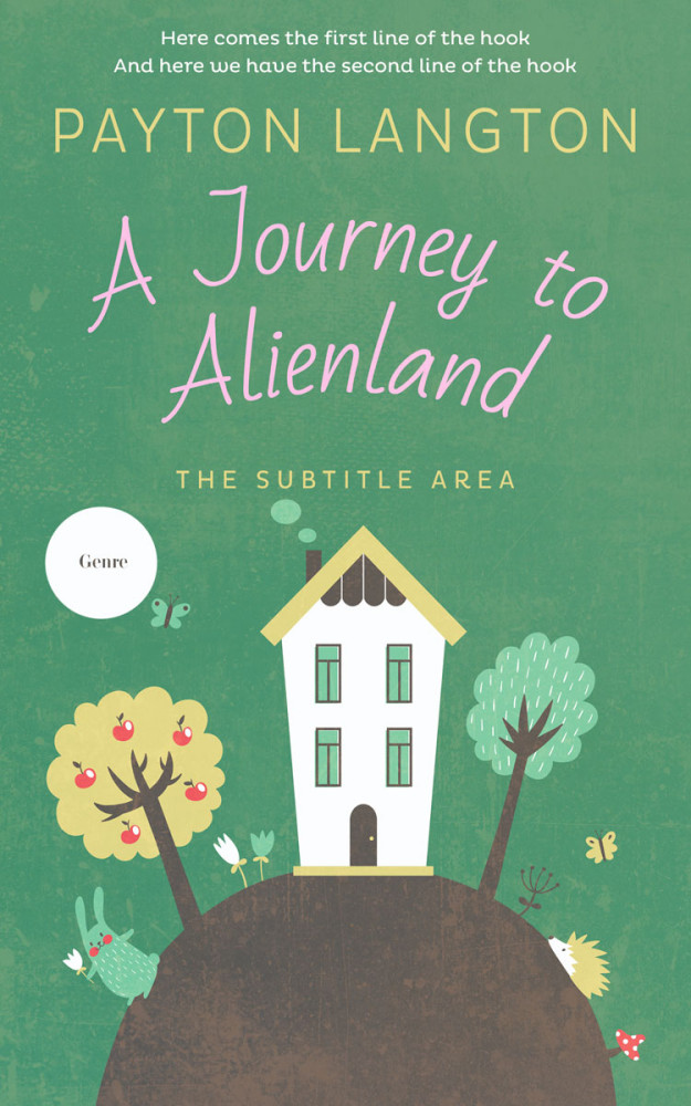 Front view of Aqua Forest #7235 - Premade Nature Book Cover