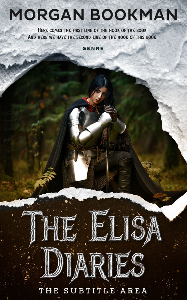 Front view of Eternity #7294 - Premade Fantasy Book Cover