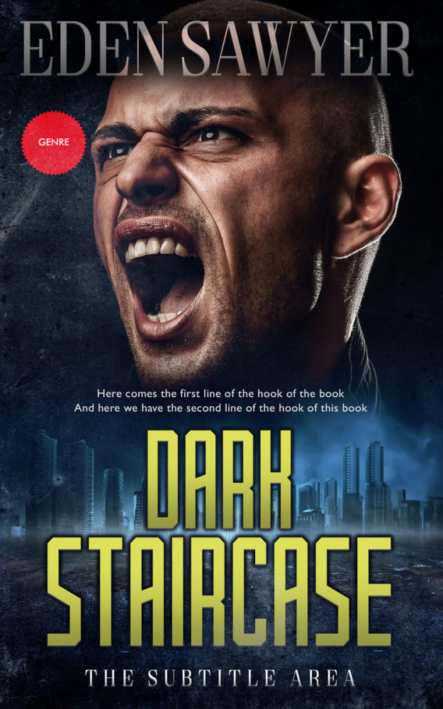 Front view of Shark #7344 - Premade Mystery & Thriller & Suspense Book Cover