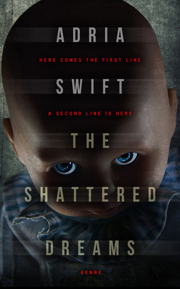 Front view of Thunder #7406 - Premade Horror Book Cover