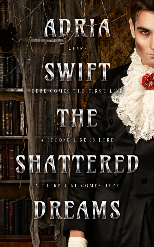 Front view of Oil #7410 - Premade Horror Book Cover