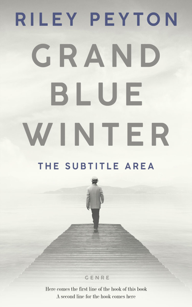 Front view of Cararra #7425 - Premade Abstract Book Cover | BookCoverZone