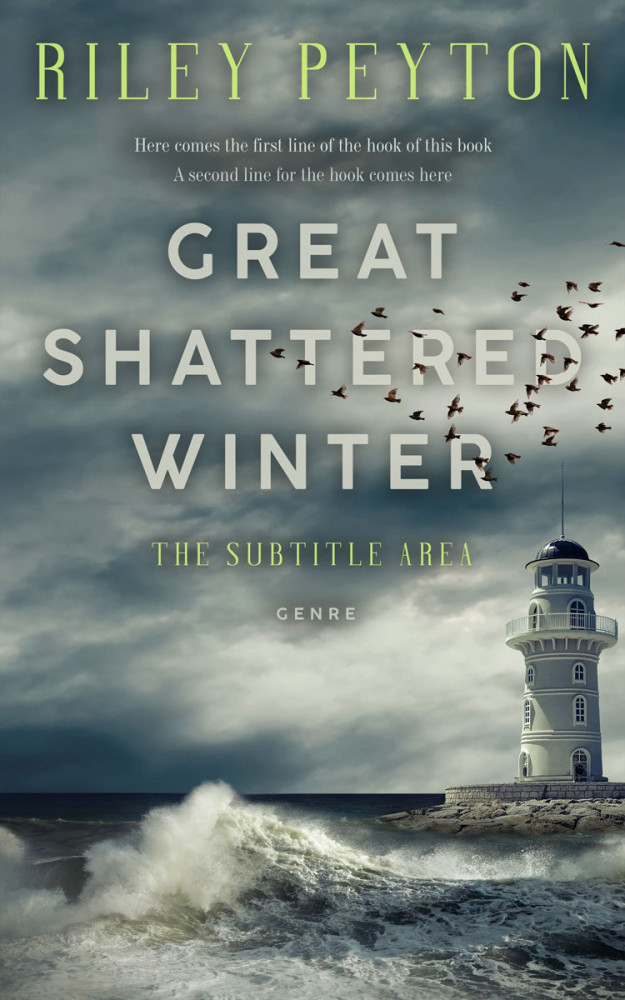 Front view of Sirocco #7429 - Premade Literary Fiction Book Cover