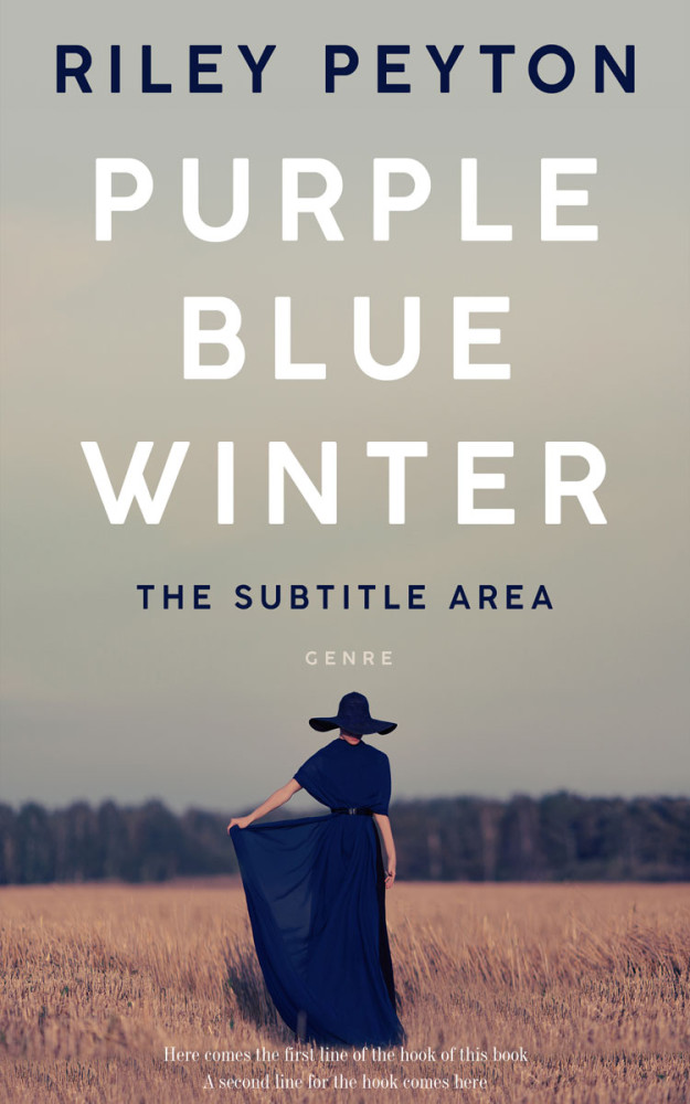 Front view of Bronco #7430 - Premade Literary Fiction Book Cover