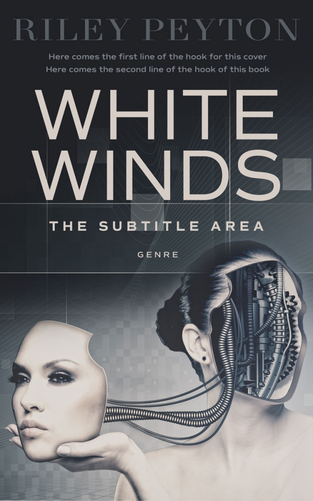 Front view of Silver Rust #7487 - Premade Science Fiction Book Cover