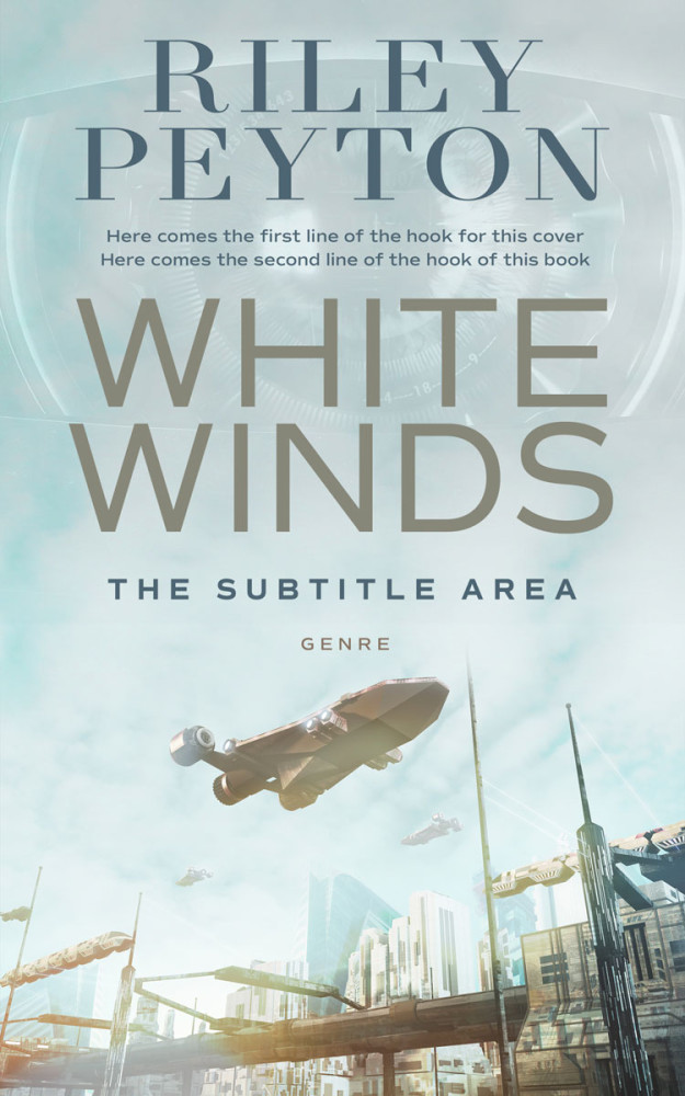 Front view of Nebula #7490 - Premade Science Fiction Book Cover | BookCoverZone