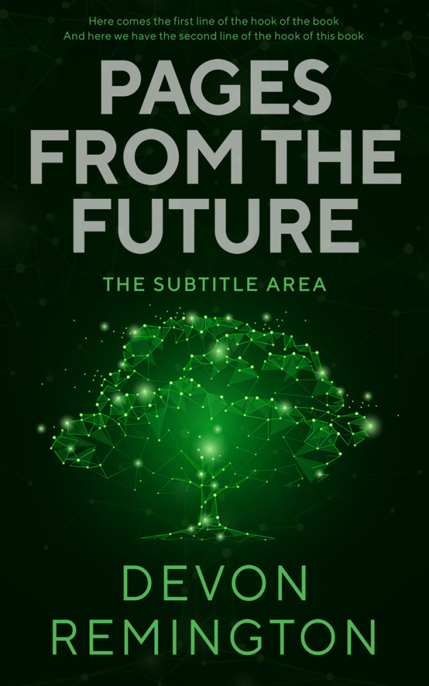 Front view of Black Forest #7534 - Premade Abstract Book Cover