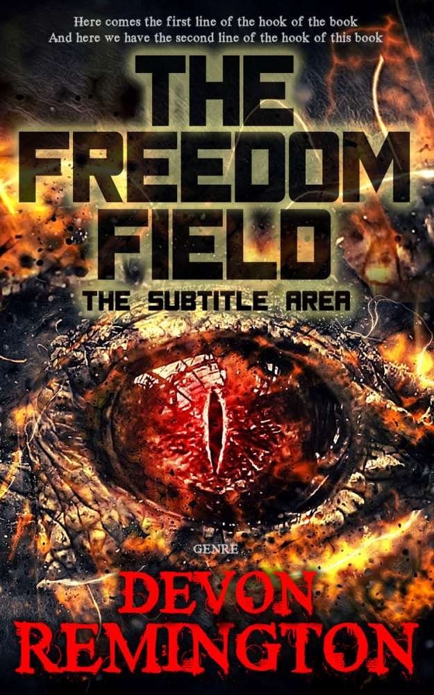 Front view of Raw Sienna #7547 - Premade Horror Book Cover