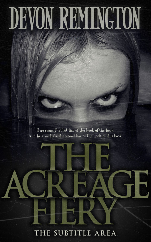 Front view of Shark #7553 - Premade Horror Book Cover