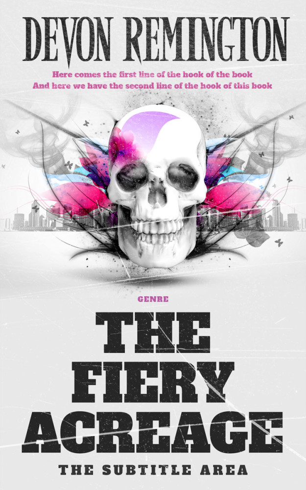 Front view of Bon Jour #7560 - Premade Action & Adventure Book Cover