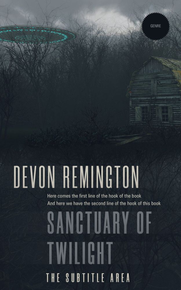 Front view of Ebony Clay #7609 - Premade Apocalyptica Book Cover