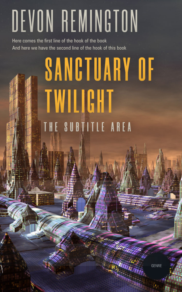 Front view of Tundora #7612 - Premade Science Fiction Book Cover