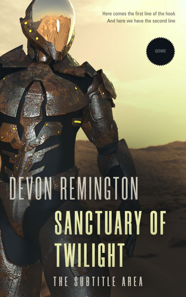 Front view of Hampton #7617 - Premade Apocalyptica Book Cover