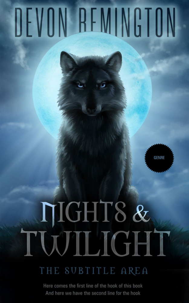 Front view of Mirage #7631 - Premade Fantasy Book Cover