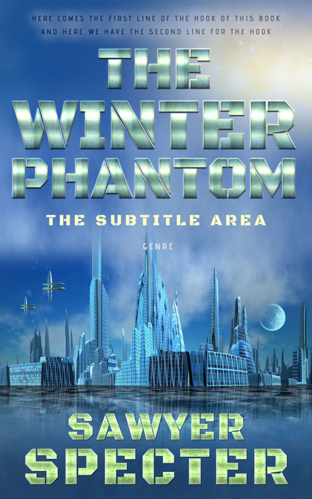 Front view of Wedgewood #7716 - Premade Science Fiction Book Cover