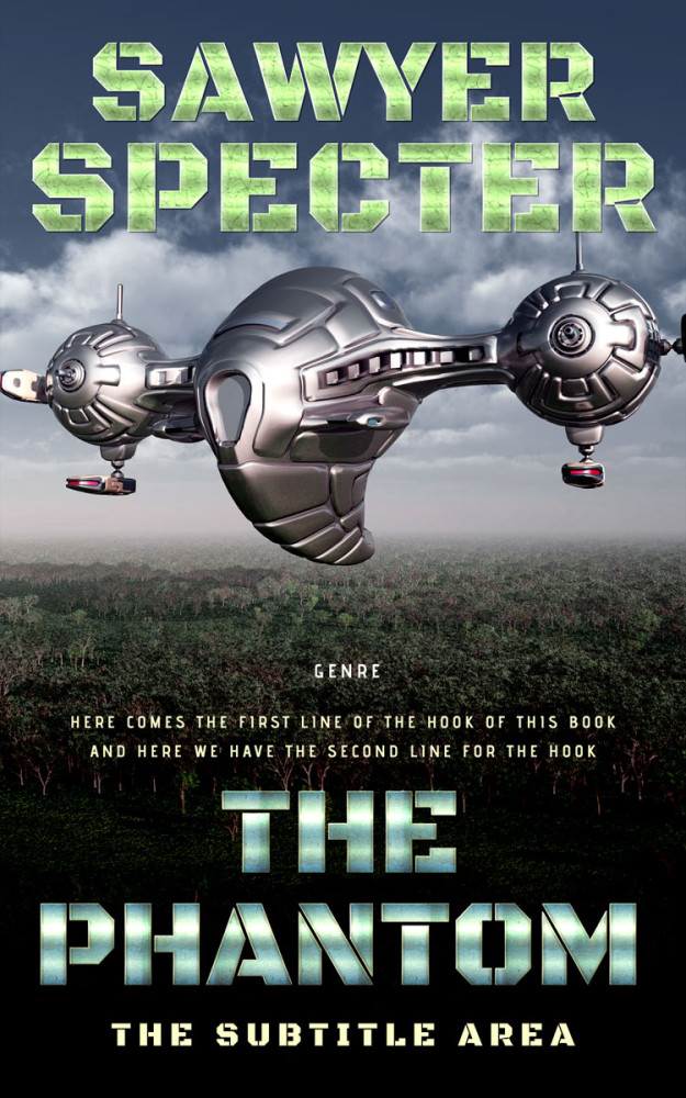 Front view of Clay Ash #7718 - Premade Science Fiction Book Cover