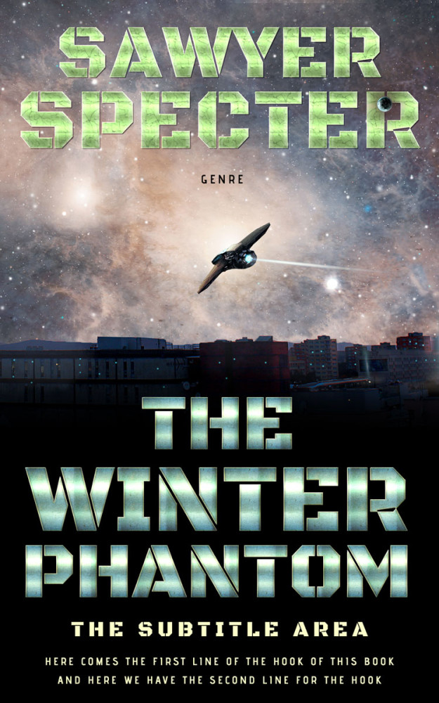 Front view of Sisal #7723 - Premade Science Fiction Book Cover