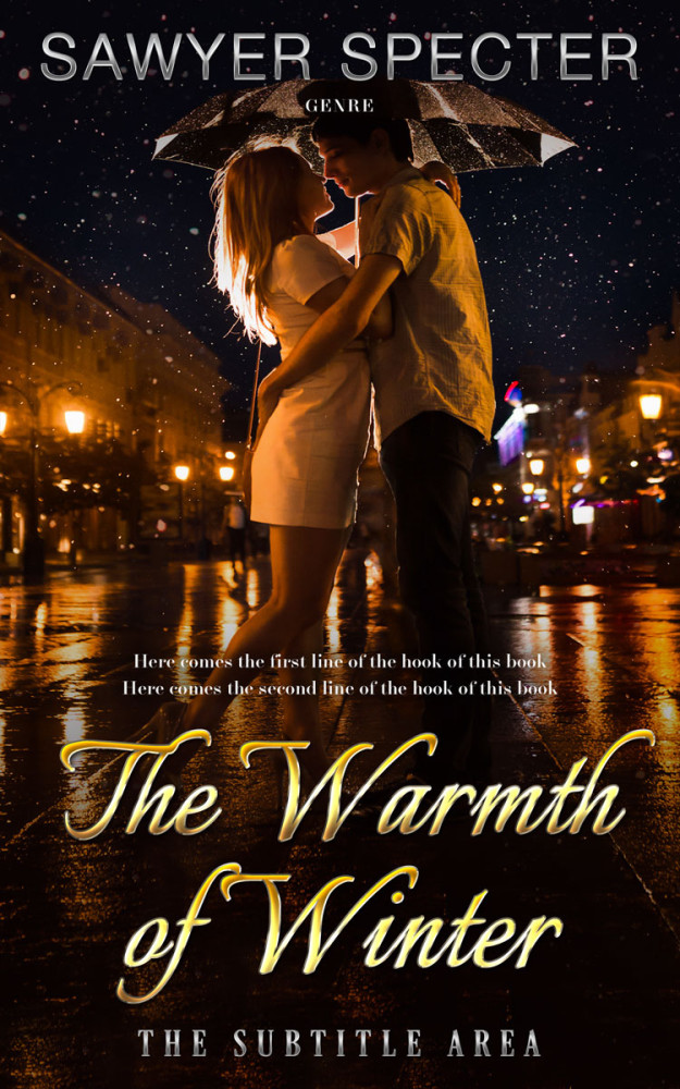 Front view of Asphalt #7746 - Premade Romance Book Cover
