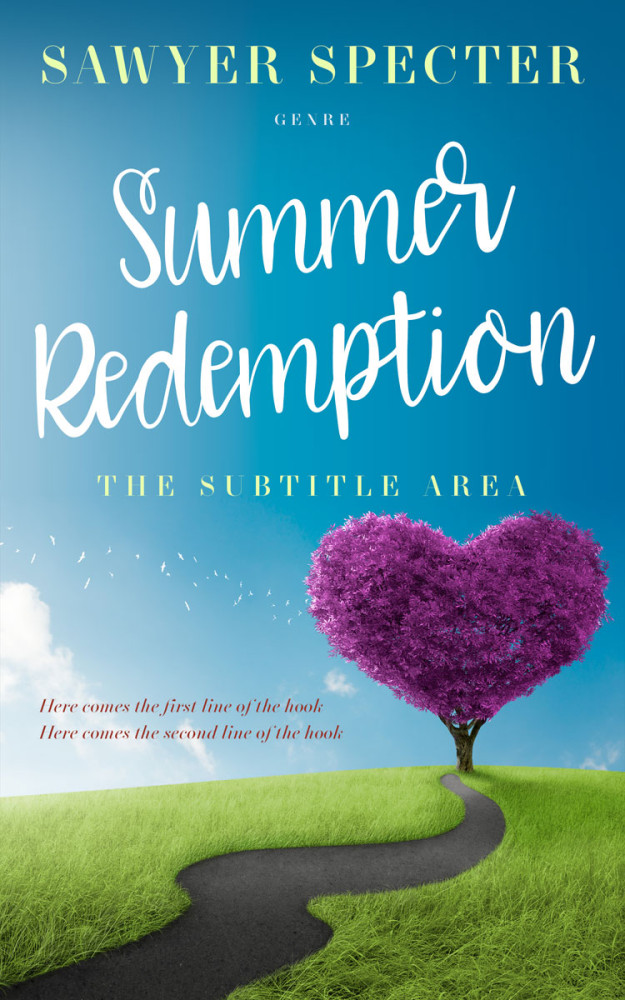 Front view of Boston Blue #7757 - Premade Romance Book Cover