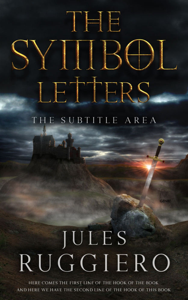 Front view of Tuatara #7796 - Premade Fantasy Book Cover