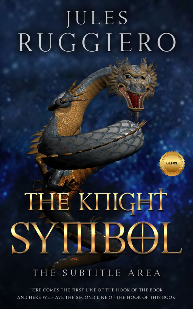 Front view of Mirage #7799 - Premade Fantasy Book Cover