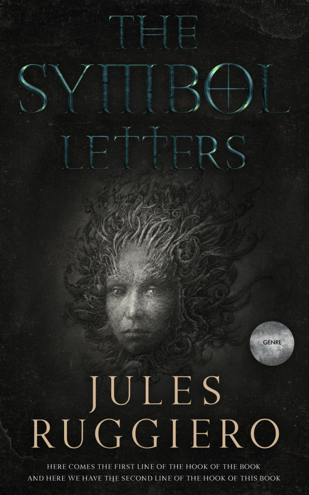 Front view of Heavy Metal #7802 - Premade Fantasy Book Cover