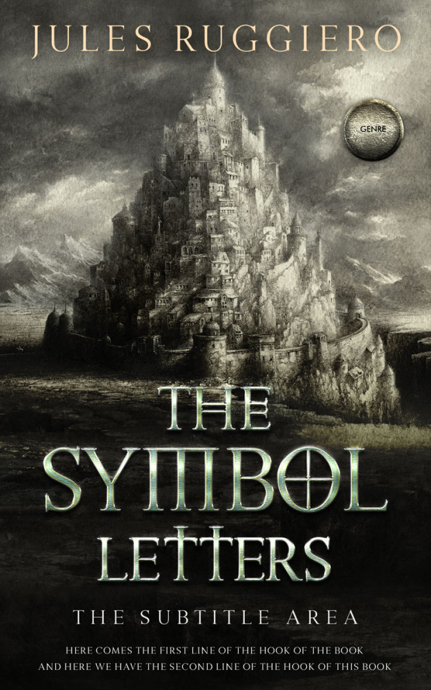 Front view of Dune #7803 - Premade Fantasy Book Cover