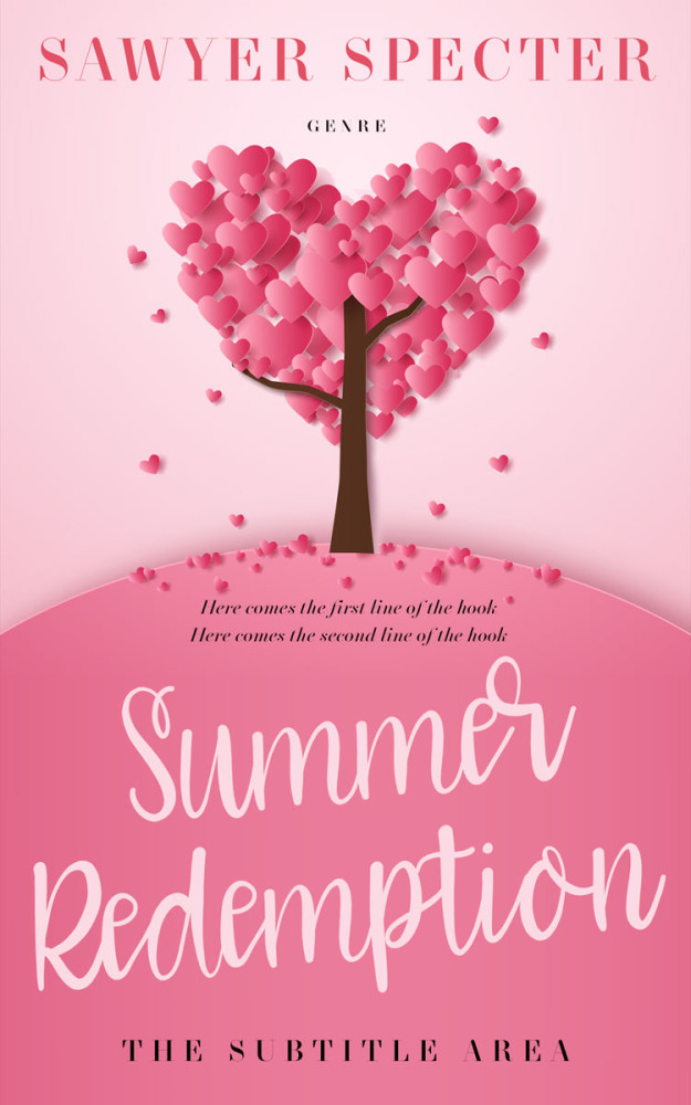 Front view of Deep Blush #7835 - Premade Romance Book Cover