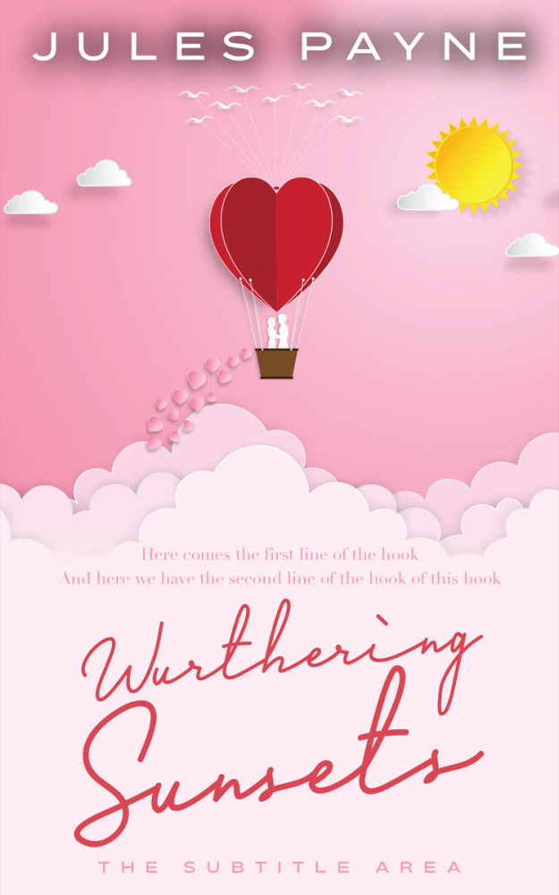 Front view of Azalea #7854 - Premade Romance Book Cover