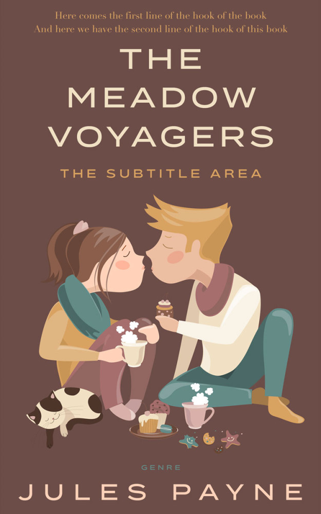 Front view of Ferra #7858 - Premade Romance Book Cover