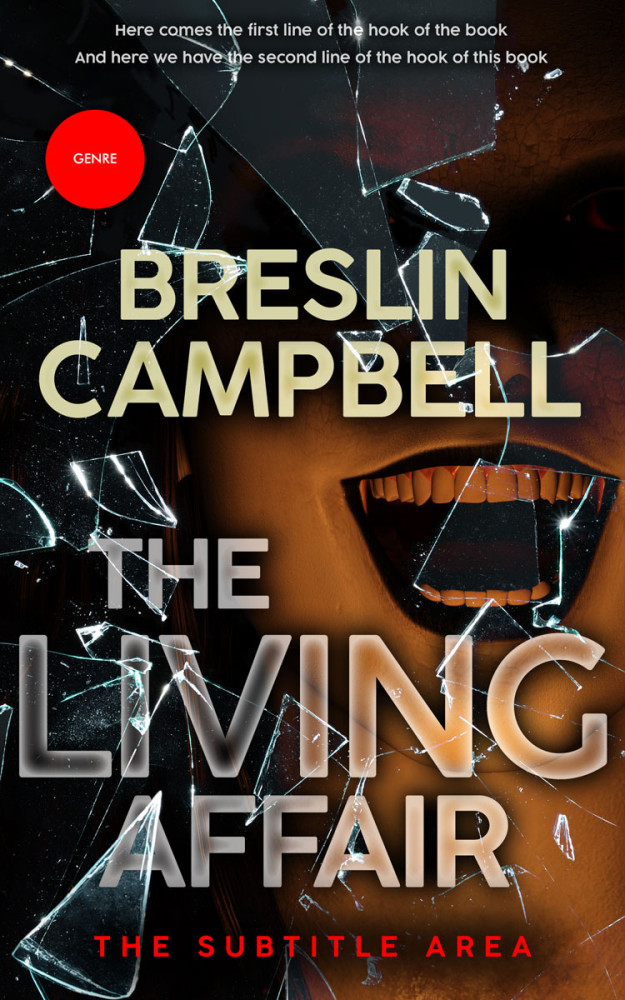 Front view of Old Rose #7883 - Premade Horror Book Cover