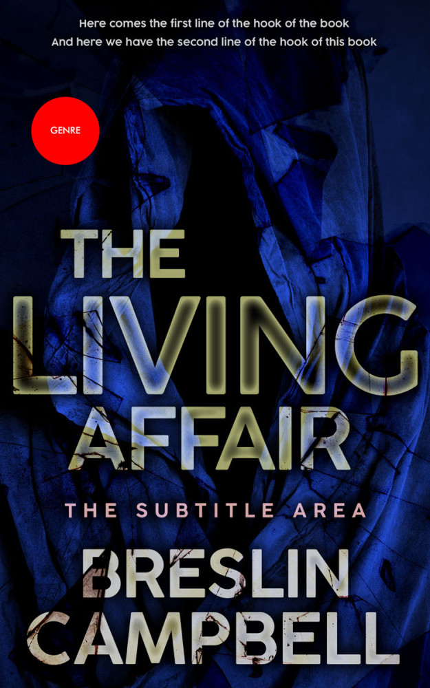 Front view of Ebony #7885 - Premade Mystery & Thriller & Suspense Book Cover