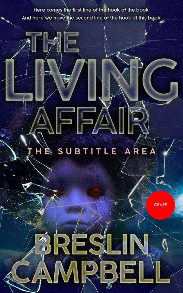 Front view of Mirage #7886 - Premade Horror Book Cover