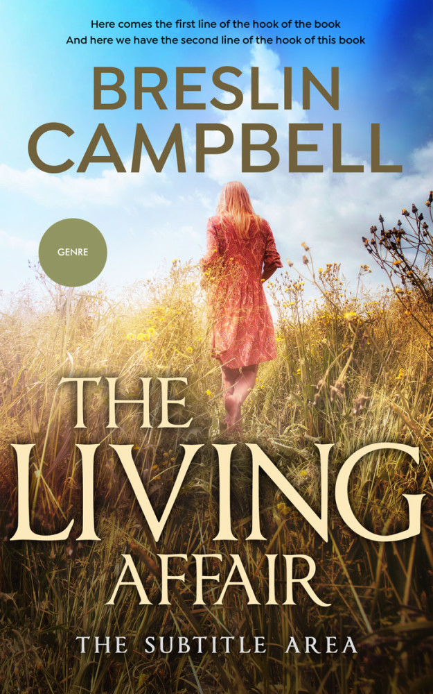 Front view of Celeste #7900 - Premade Romance Book Cover