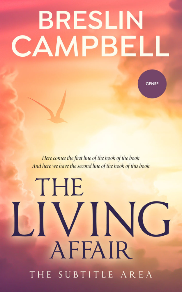 Front view of Tacao #7910 - Premade Abstract Book Cover